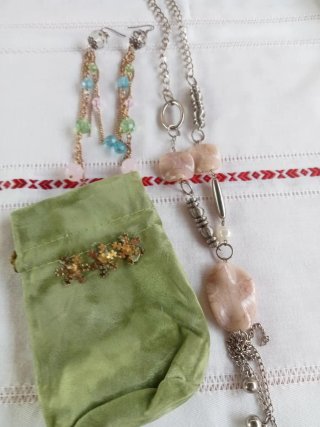 Parure gioielli oro e rosa