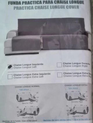 Funda Chaise Longue Izquierda Leysa