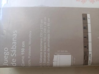 NUEVO 2 Juego de Sábanas Cama 150 ó 135 microfibra
