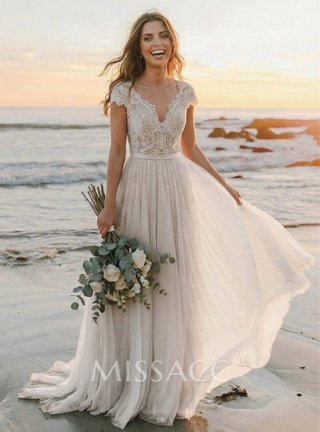 Vestido de Novia Encaje Blanco
