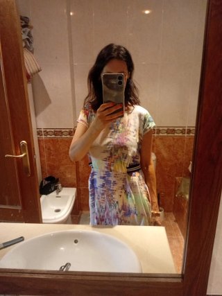 Vestido Numph Talla L Multicolor