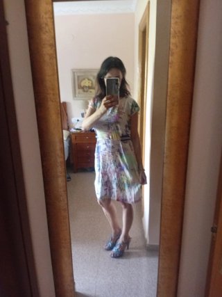 Vestido Numph Talla L Multicolor