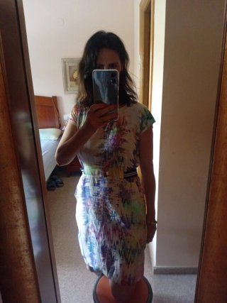 Vestido Numph Talla L Multicolor