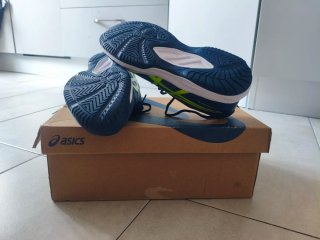 ZAPATILLAS ASICS NUEVAS UPCOURT 6 AZUL/AMARILLO