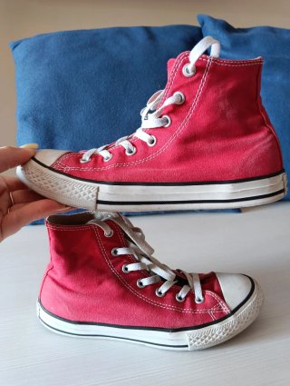 Converse All Star rosse misura 35