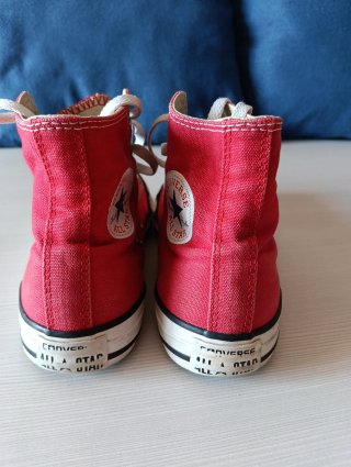 Converse All Star rosse misura 35