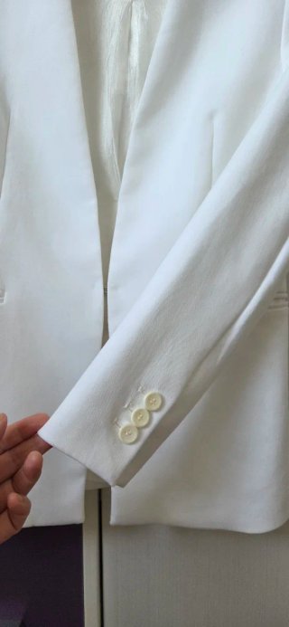 Blazer Blanco Zara Talla S