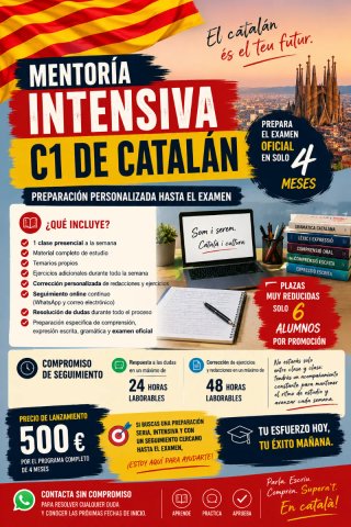 Mentoría intensiva C1 de catalán