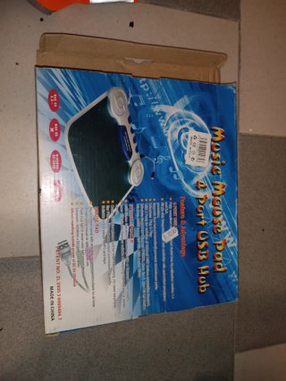 Music Mouse Pad 4 Porte USB Hub