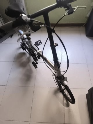 Bicicleta Plegable Plata