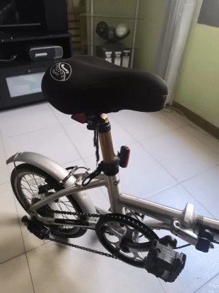 Bicicleta Plegable Plata