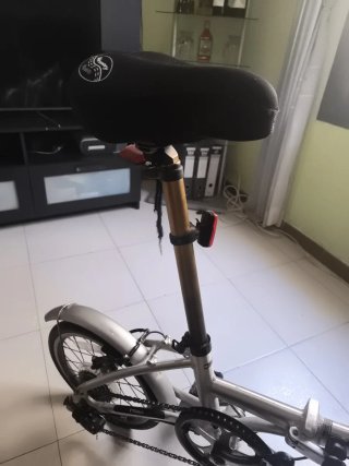 Bicicleta Plegable Plata