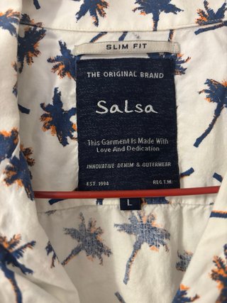 Camisa Salsa Estampada Talla L
