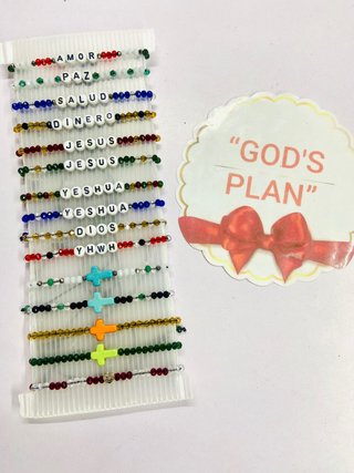 Pulseras personalizadas God's Plan