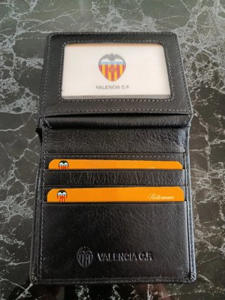 Cartera Piel Valencia CF Roller mann Negra