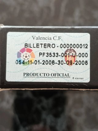 Cartera Piel Valencia CF Roller mann Negra