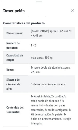 Kayak gonfiabile CRIVIT