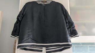 Chaqueta Zendra Rayas Blanco y Negro Talla 46