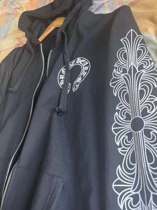 Sudadera Chrome Hearts Negra con Capucha