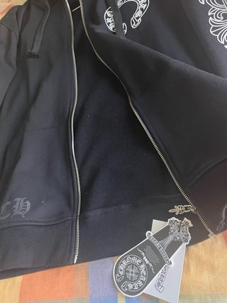 Sudadera Chrome Hearts Negra con Capucha
