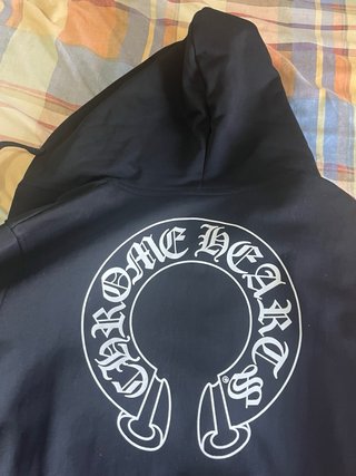 Sudadera Chrome Hearts Negra con Capucha