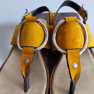 Sandalias Plumers Ocre y Plata