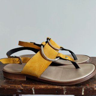 Sandalias Plumers Ocre y Plata