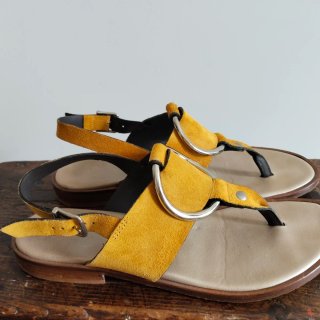 Sandalias Plumers Ocre y Plata