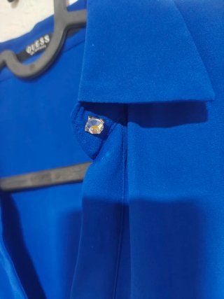 Camisa Guess Azul Eléctrico Talla S