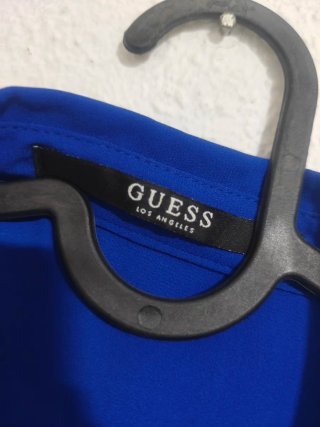 Camisa Guess Azul Eléctrico Talla S