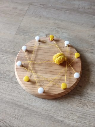 Tablas de multiplicar de madera