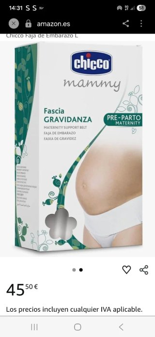 Faja Maternidad Chicco Mammy Talla L