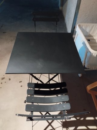 Conjunto Mesa y 2 Sillas Terraza