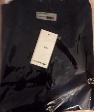 Polo Lacoste Azul Talla XXL