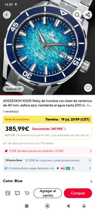 Addieskin K005 Reloj