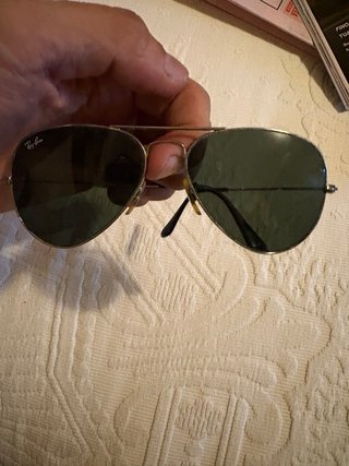 Occhiali Ray-Ban a goccia neri/argento