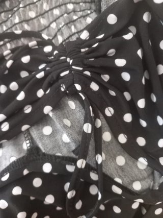 Vestido de lunares con vuelo