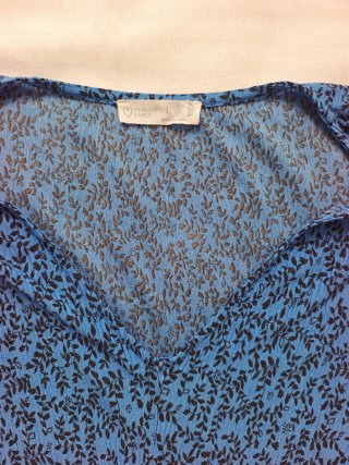 Vestido azul estampado Primark Talla L