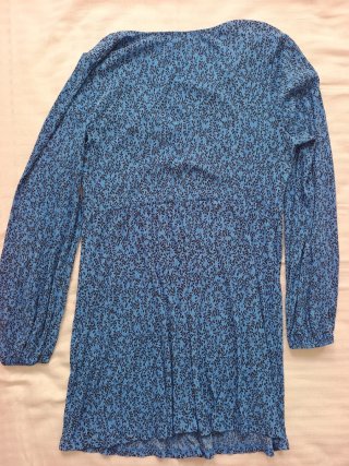 Vestido azul estampado Primark Talla L