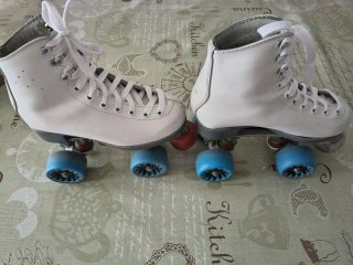 Patines Artísticos Blancos 4 Ruedas
