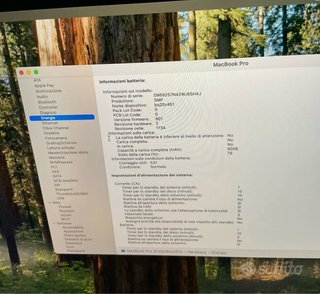 MacBook Pro 2018 Intel i7 Touch Bar