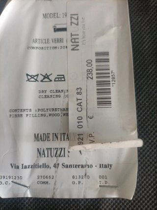 2 Puffs Natuzzi Beige 50x50cm