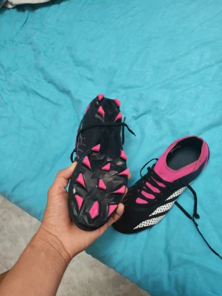 Zapatillas Adidas Predator Fútbol Negras Rosas