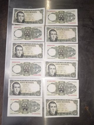 Billetes antiguos españoles pesetas