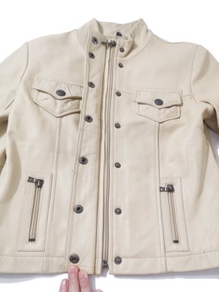 Knoles & Carter / Chaqueta corta piel de cordero S
