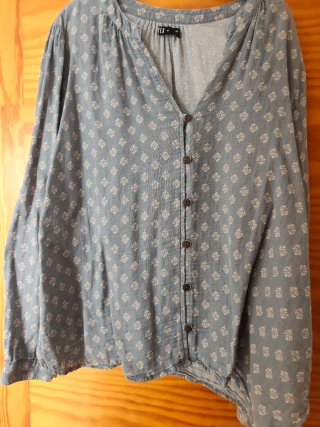 Camisa 100% Algodón Estampada Talla M