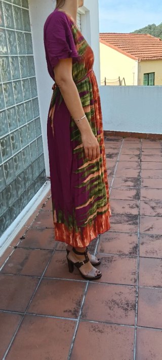 Vestido estampado talla única