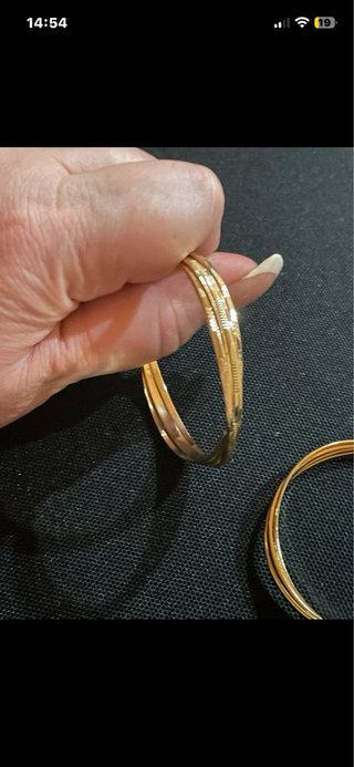 Pendientes grandes oro laminado 14k