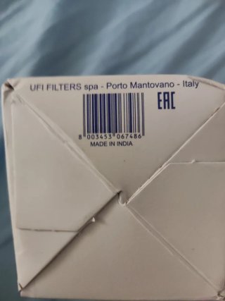 Filtro de aceite UFI 2503100