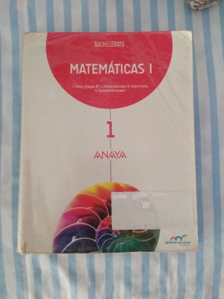 Matemáticas I (libro primero bachillerato)
